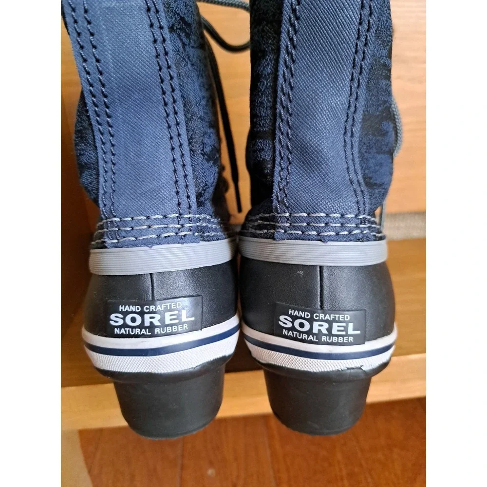 Sorel Women's Slimpack 1964 Boots Waterproof Collegiate Navy Canvas Rubber 7.5